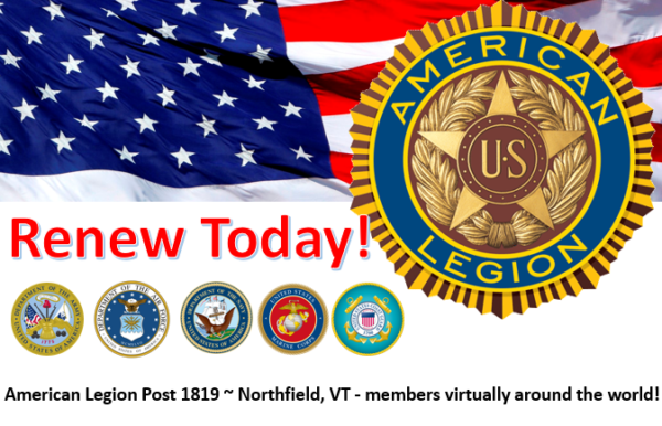 Membership Renewal – American Legion Post 1819